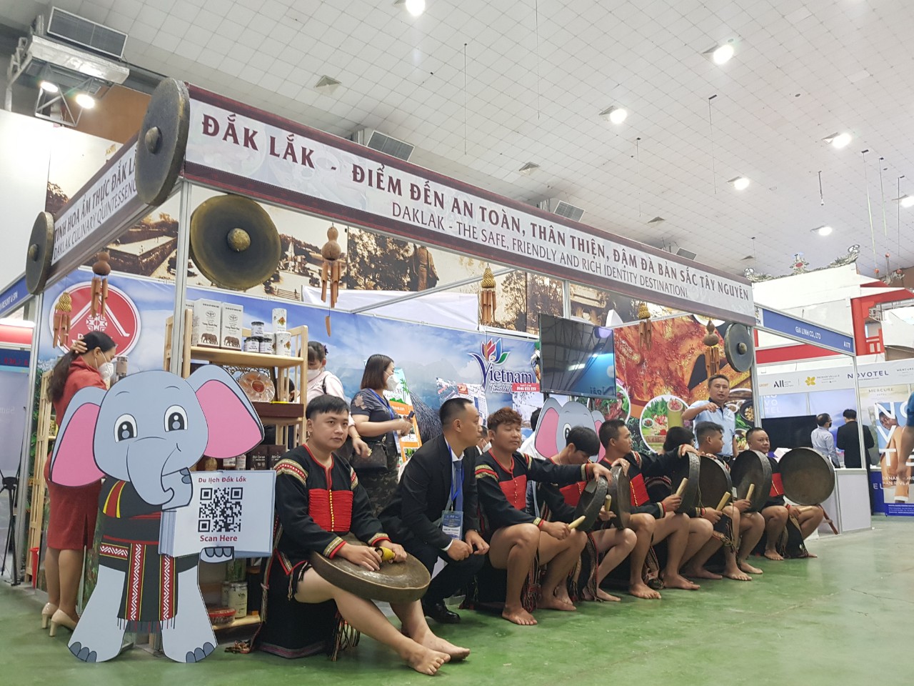 Gian hàng của du lịch Đắk Lắk tại VITM Hà Nội 2022.