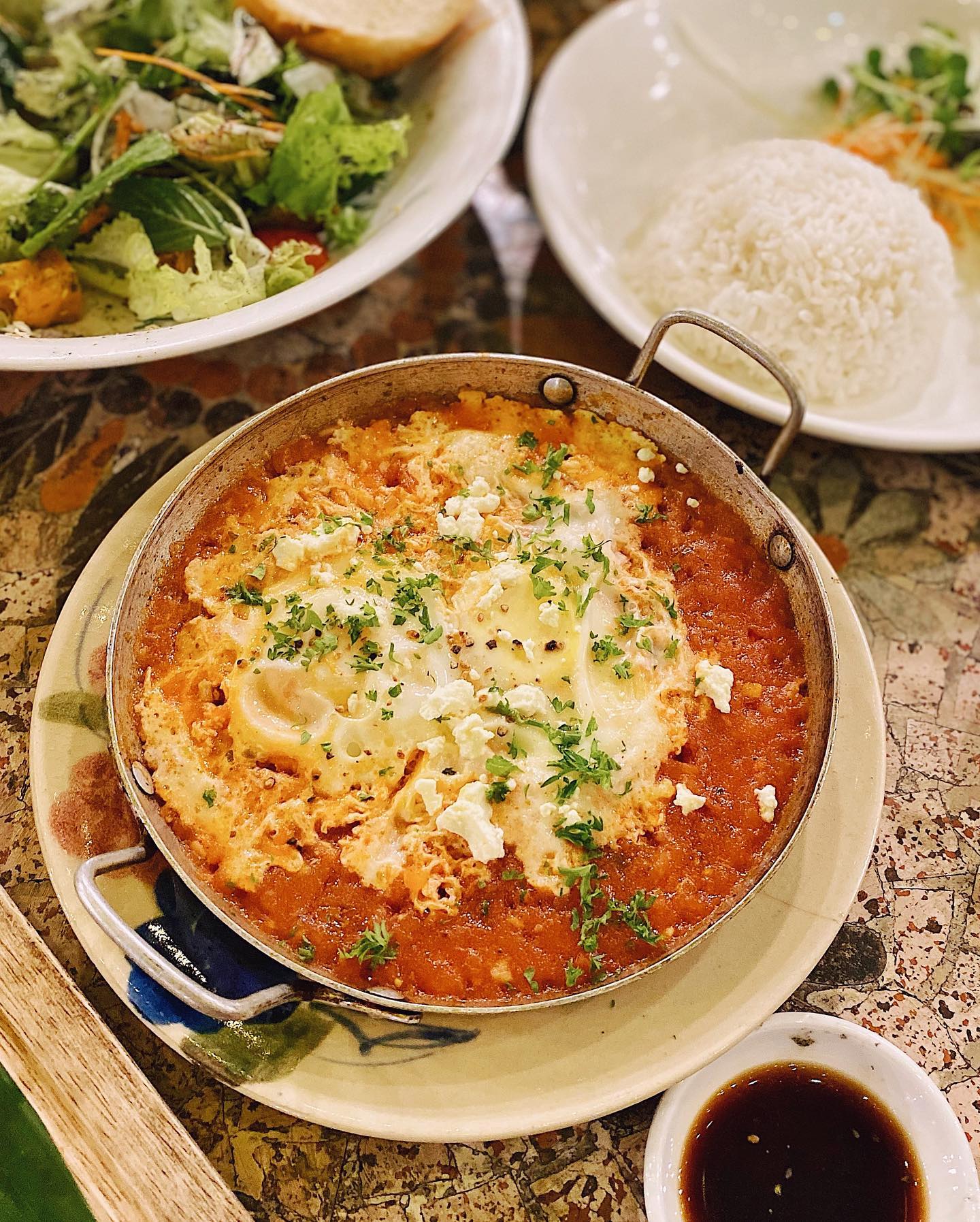 Những món chay đẹp mắt, đậm đà ở Prem. Ảnh: @theasianfooddiary