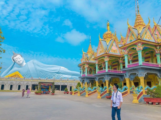 Vẻ đẹp của hệ thống chùa đồ sộ và tráng lệ ở Sóc Trăng. Ảnh: @nobita13987.