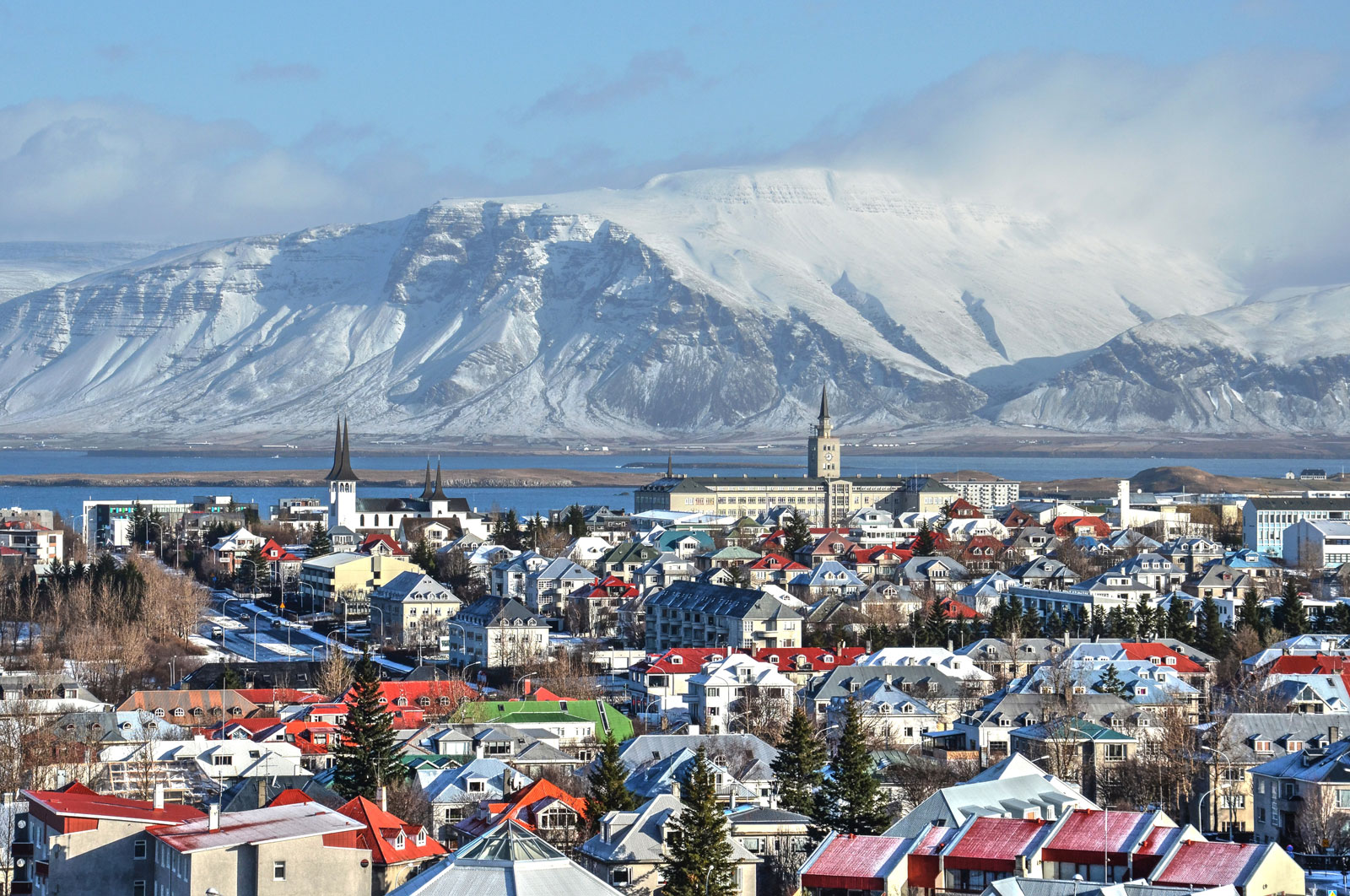 Reykjavik - thủ đô lớn nhất của Iceland.