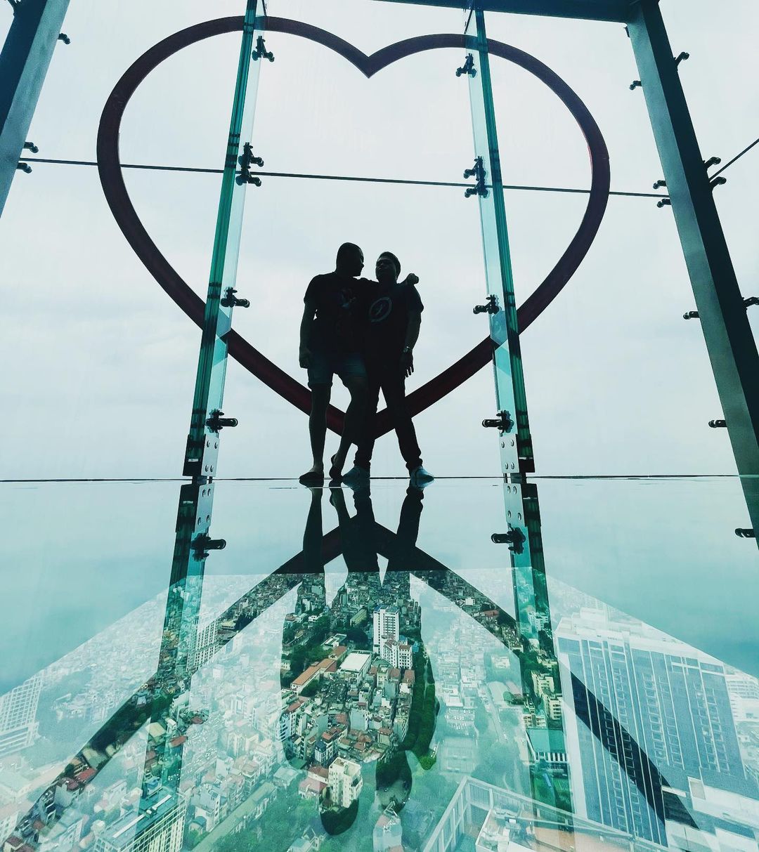 Khung cảnh ấn tượng ở Sky Walk. Ảnh: @itsaboutjustine