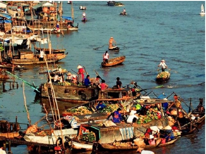 Một góc chợ nổi