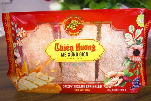 Mè xửng Thiên Hương là thương hiệu nổi tiếng và lâu đời nhất xứ Huế