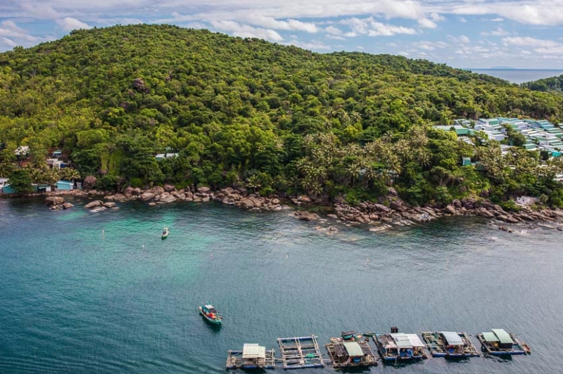 Hình ảnh đảo Lý Sơn nhìn từ trên cao (Nguồn ảnh: Việt Nam Travel)