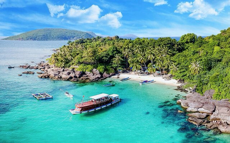 Đảo Nam Du Kiên Giang nhìn từ trên cao xuống (Nguồn ảnh: ST)