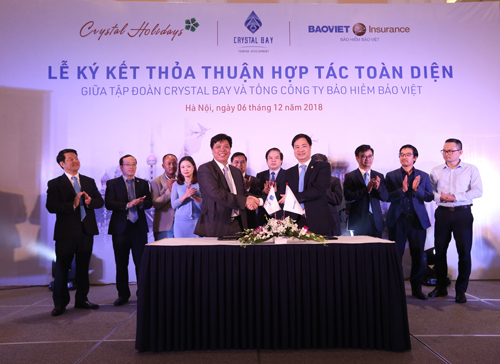 Lễ ký kết thỏa thuận hợp tác toàn diện giữa Crystal Bay và Bảo hiểm Bảo Việt