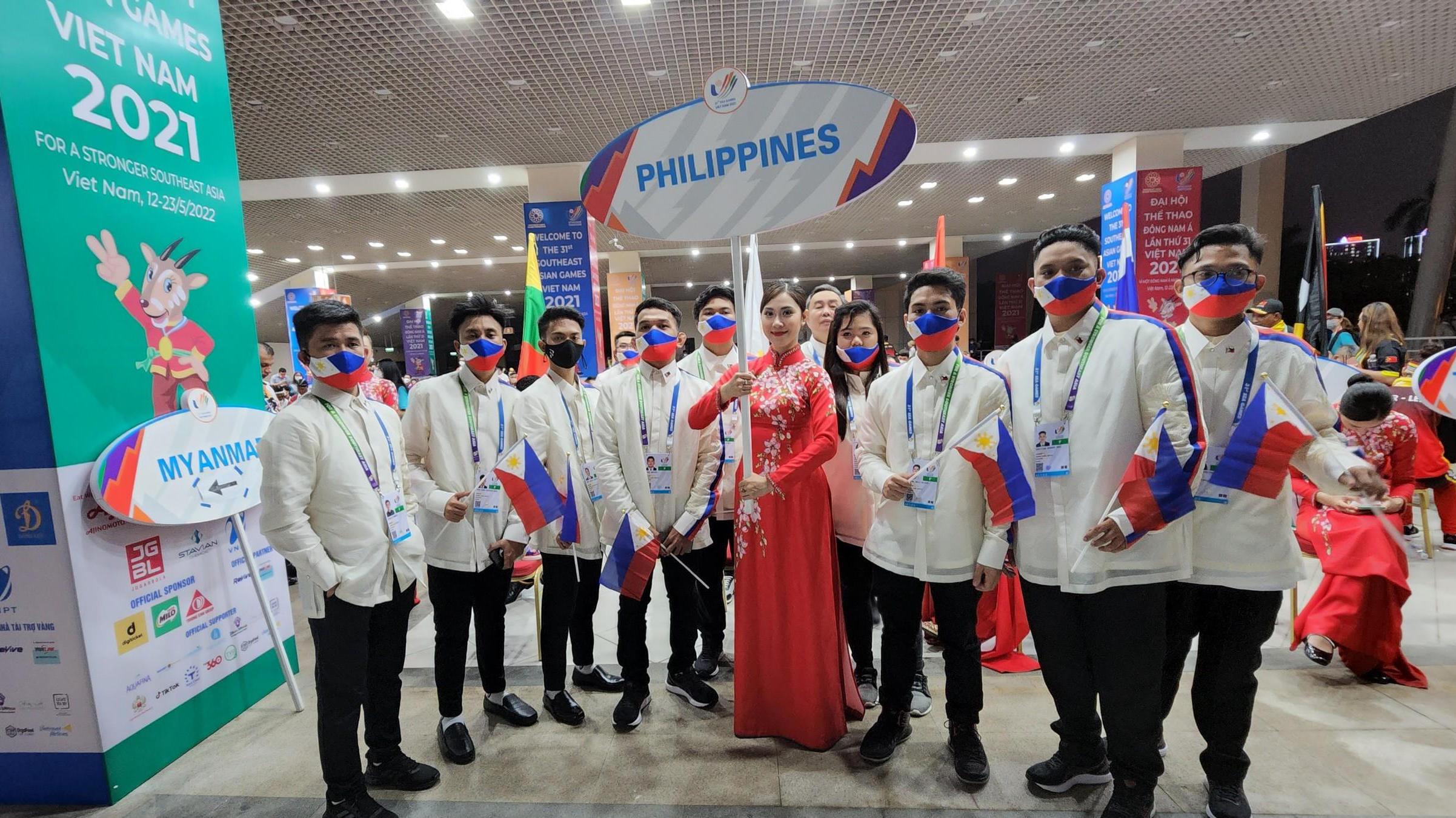 Đoàn thể thao Philippines tham gia SEA Games 31 (Ảnh: Sơn Bách/Báo Nhân Dân)