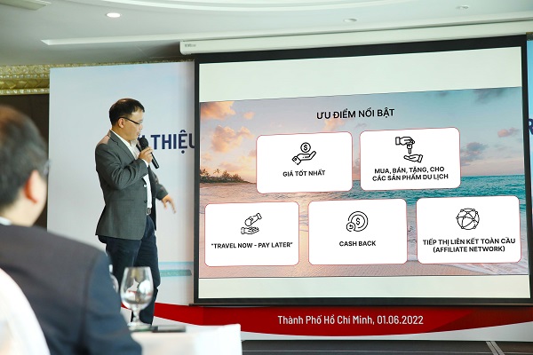 Ông Nguyễn Tiến Trung, TGĐ Tập đoàn Du lịch Crystal Bay cho biết:Crystabay.com kiến tạo tương lai ngành du lịch số