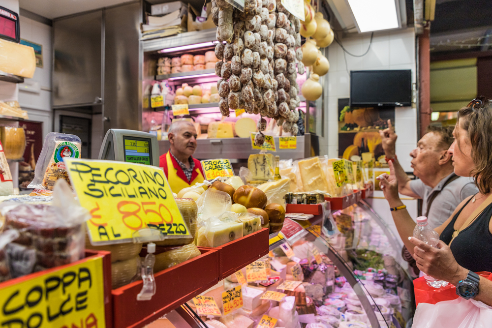 Chợ thực phẩm ở Florence