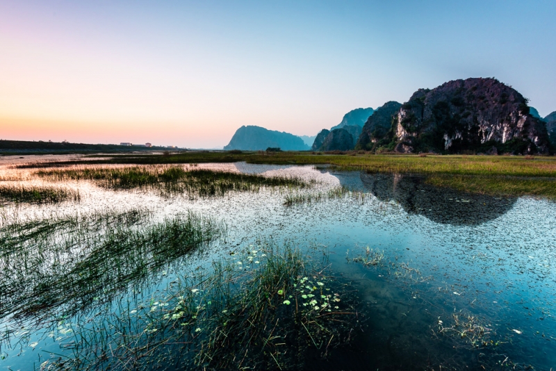 Chiều tà ở Đầm Vân Long