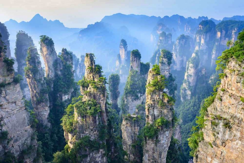 Khung cảnh hùng vĩ của Trương Gia Giới được xuất hiện trong bộ phim ‘Avatar” nổi tiếng