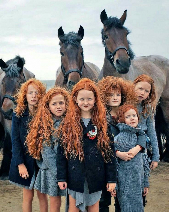 Người dân Scotland với mái tóc đỏ đặc trưng