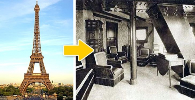 Căn hộ riêng của Gustav Eiffel trên tầng ba của tháp Eiffel