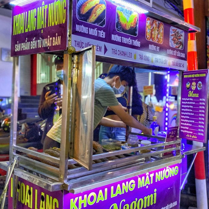 Xe khoai lang hấp dẫn hơn trong mùa mưa. Ảnh: @vynghiem611.