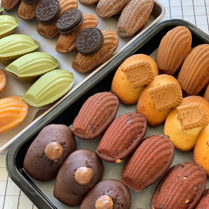 Những chiếc bánh vỏ sò nhỏ xinh. Ảnh: @baking.plate
