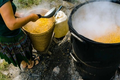 Cách nấu rượu Mông Pê Tủa Chùa.
