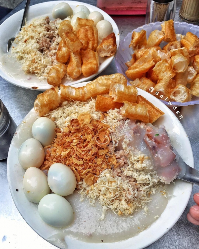 Cháo sườn Lương Sử C. Ảnh: @eatwden.