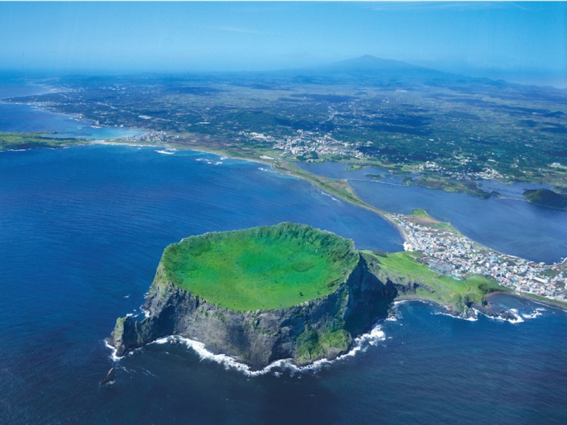 Cùng ngắm nhìn hòn đảo Jeju từ trên cao