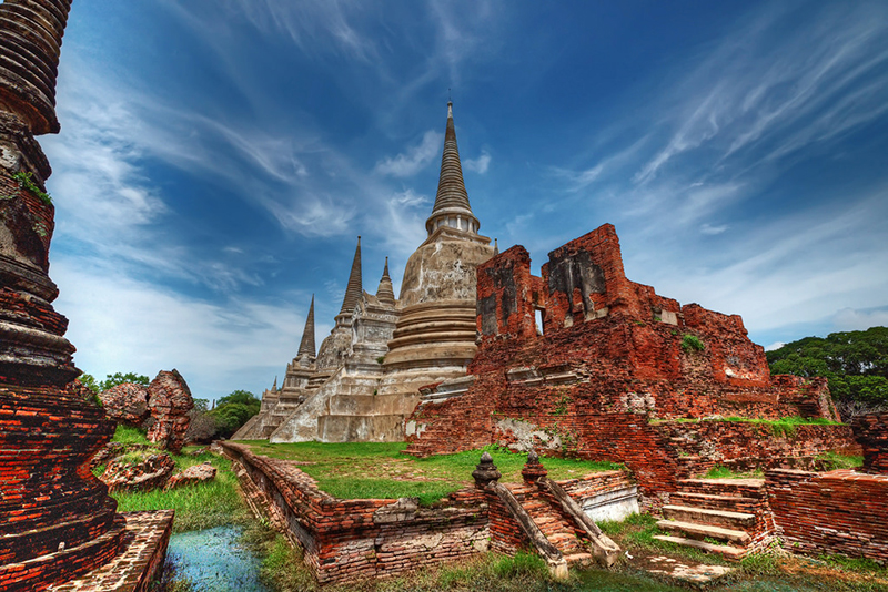 Ngôi đền Wat Phra Si Sanphet có kiến trúc đẹp nhất và từng là ngôi đền quan trọng nhất trong thời kỳ Ayutthaya