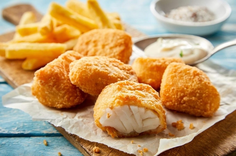 Cá tuyết tẩm bột Kibbeling