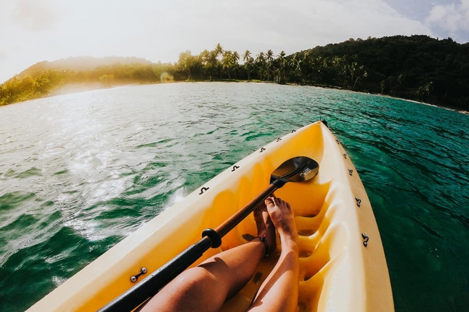 Chèo kayak view đẹp tại Bãi Sao (Phú Quốc, Kiên Giang)