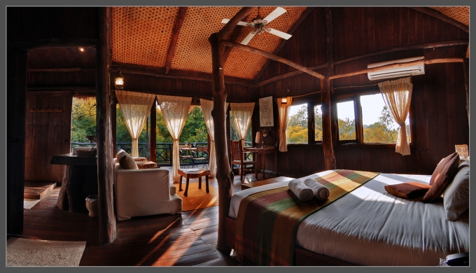 Thiết kế tiện nghi bên trong mỗi ngôi nhà trên cây Ảnh: tripadvisor