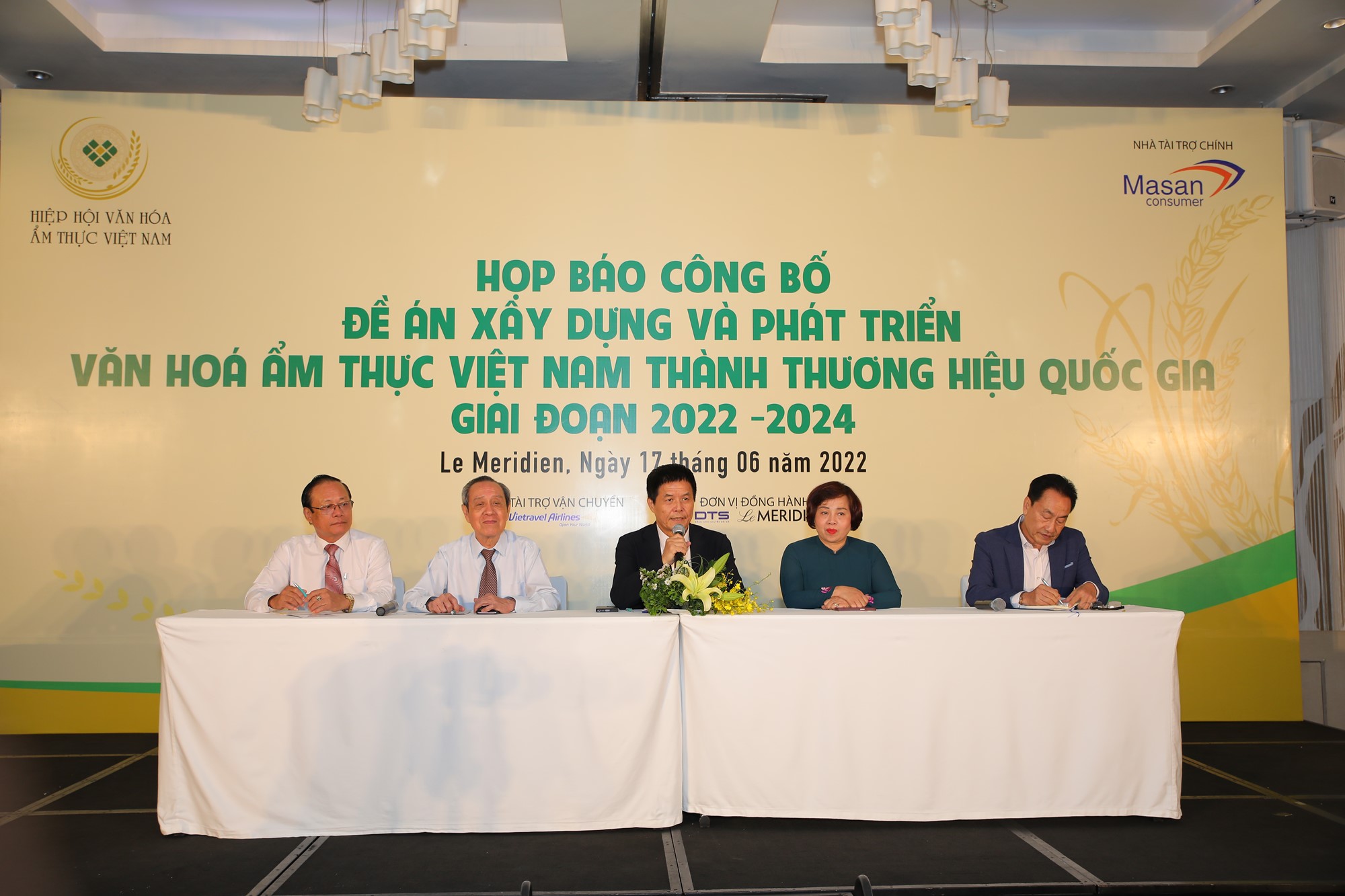 Họp báo công bố đề án Xây dựng và phát triển văn hóa ẩm thực Việt vào chiều ngày 17/6 tại TP.HCM