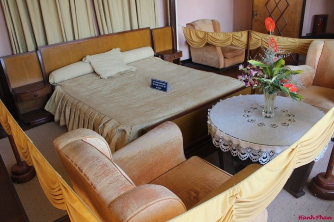 Phòng lớn nhất ở tầng 2 là phòng của vua Bảo Đại Ảnh: Hanh Phan