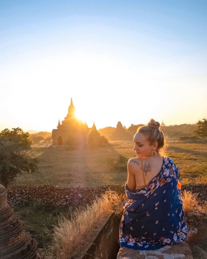 Hoàng hôn tại Bagan
