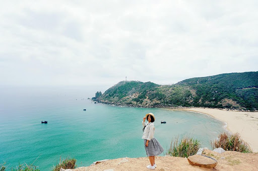 Bãi Nhỏ có thể coi là bãi biển đẹp nhất ở Cù Lao Xanh