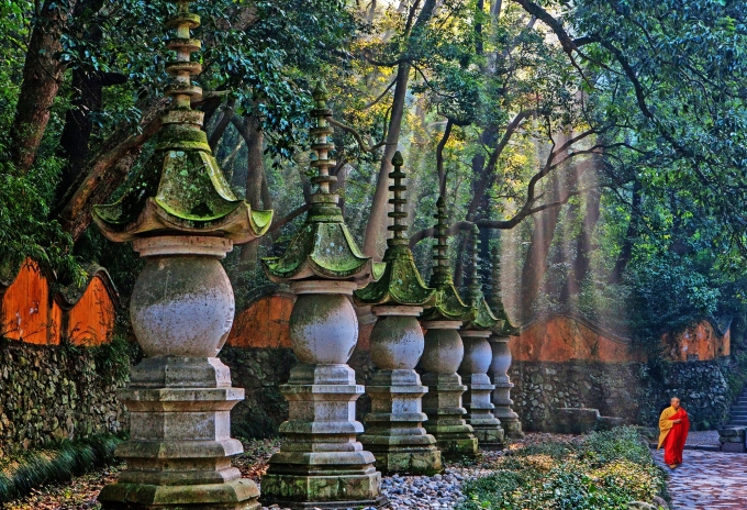Giáo phái Thiên Đài - một trong mười trường phái của Phật giáo ở Nhật Bản và Hàn Quốc, với bề dày lịch sử hơn 1.400 năm. Ảnh: Ctrip