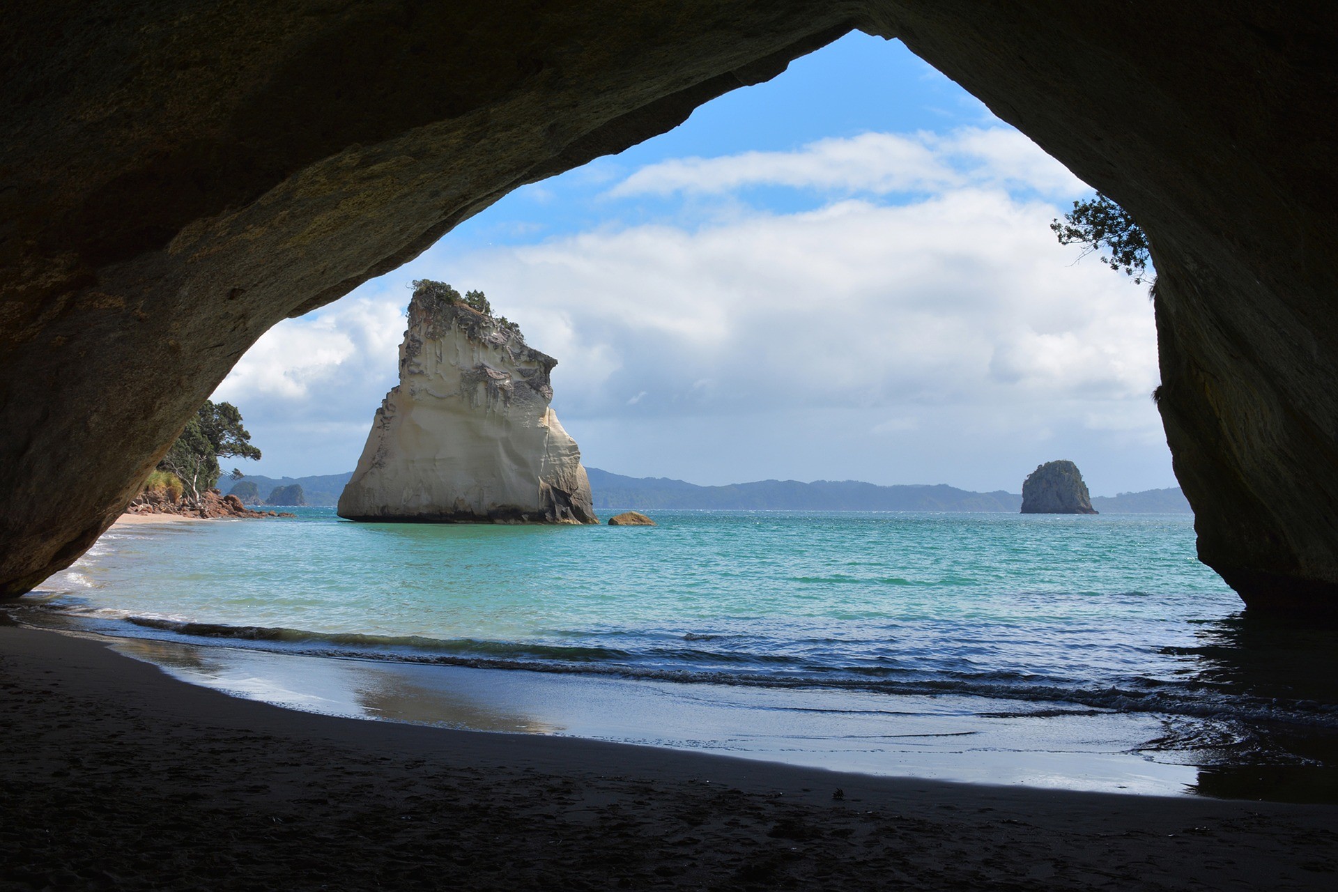 Cathedral Cove ở New Zealand