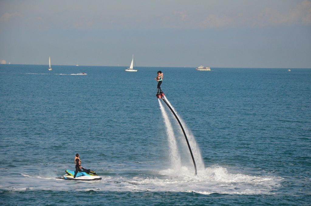 Lướt ván bay ở Barcelona