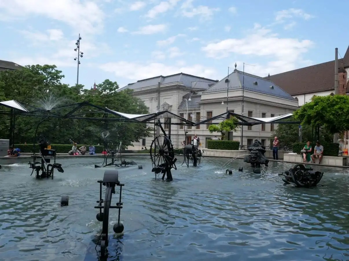 Tinguely-fountain-in-Basel-Switzerland