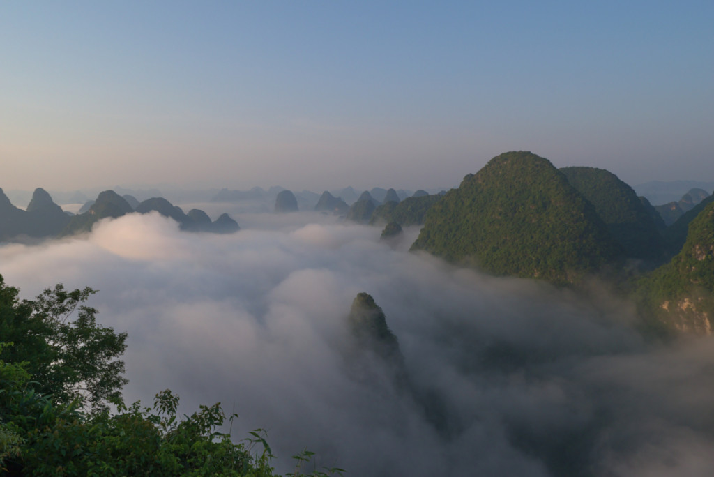 Yangshuo mặt trời mọc, Trung Quốc