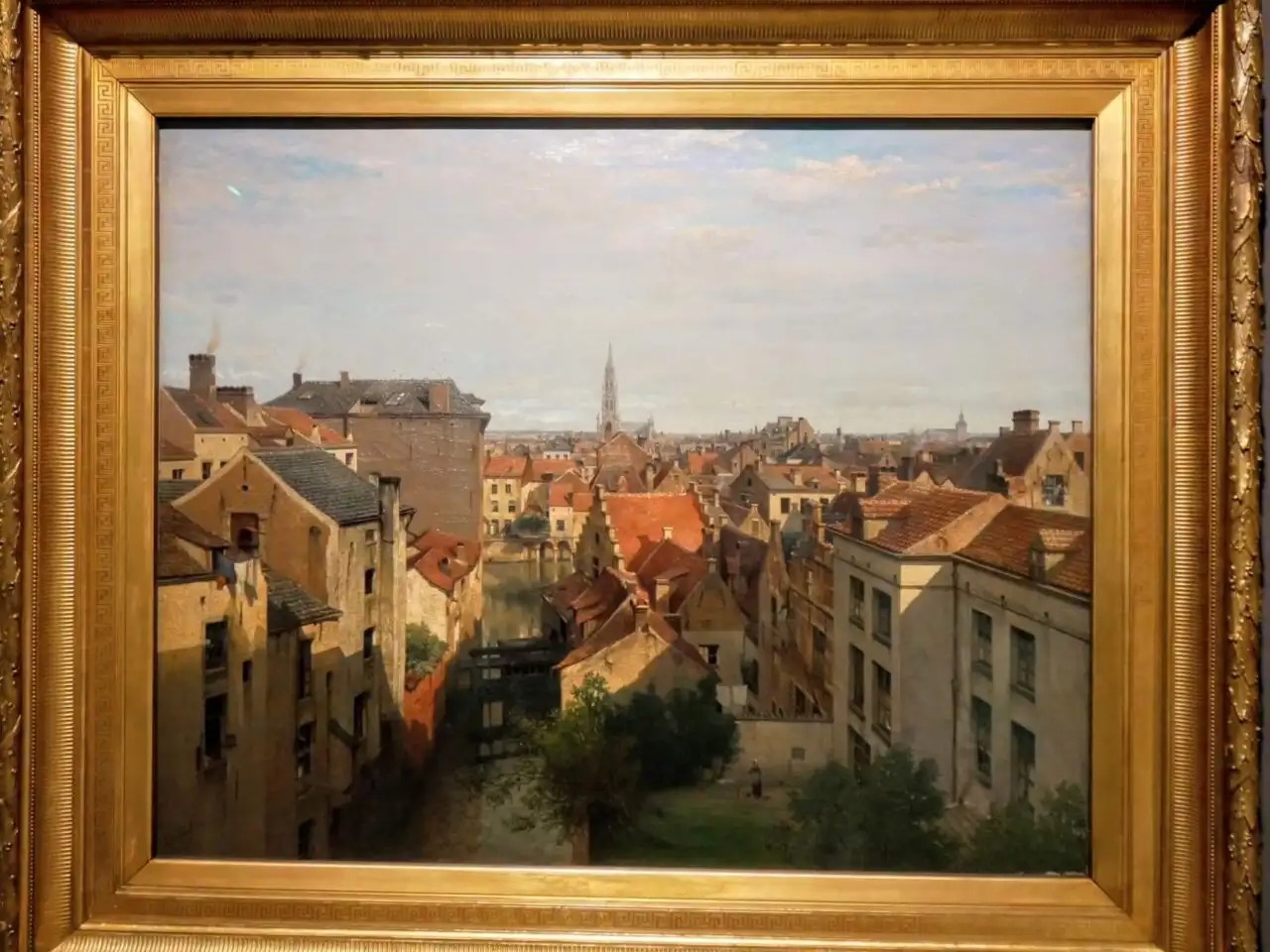 Painting-view-of-Brussels-from-the-Royal-Museum-of-Fine-Arts-of-Belgium-in-Brussels