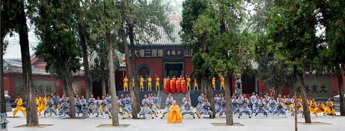 Cổng chính của chùa Thiếu Lâm. Ảnh: Mastershifusays/Wordpress