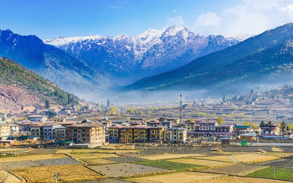 Một khung cảnh không có khói bụi tại Bhutan. Ảnh: Himalayajourney