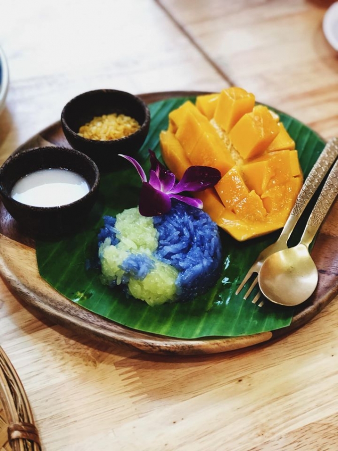 Xôi xoài - món ăn truyền thống của người Thái Lan