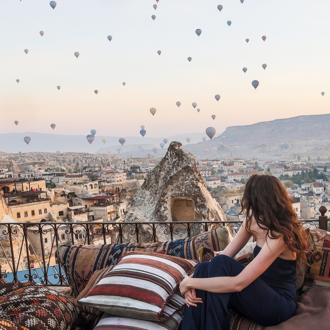 Góc check-in nổi tiếng thế giới ở Cappadocia. Nguồn: Internet