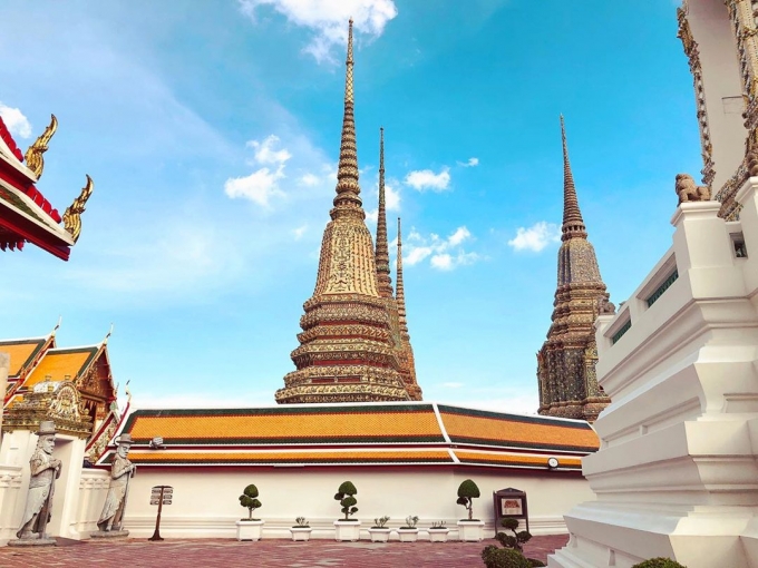 Wat Pho - chùa cổ lâu đời và lớn nhất ở Thái Lan (Ảnh: @akasorakrit)
