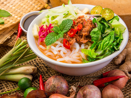 Một bát Laska được bán ở thành phố Penang. Ảnh:Internet