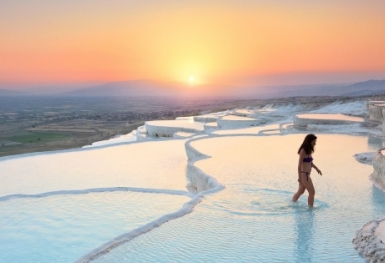 Sự tích vịt hóa thiên nga tại hồ Pamukkale - Thổ Nhĩ Kỳ