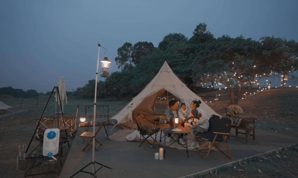 “Đu trend” cafe camping hot nhất Hà Nội, giới trẻ cực kỳ thích
