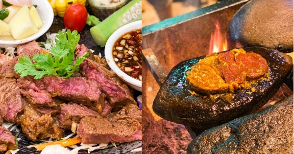 Bò nướng đá độc đáo tại Vi Garden Nha Trang